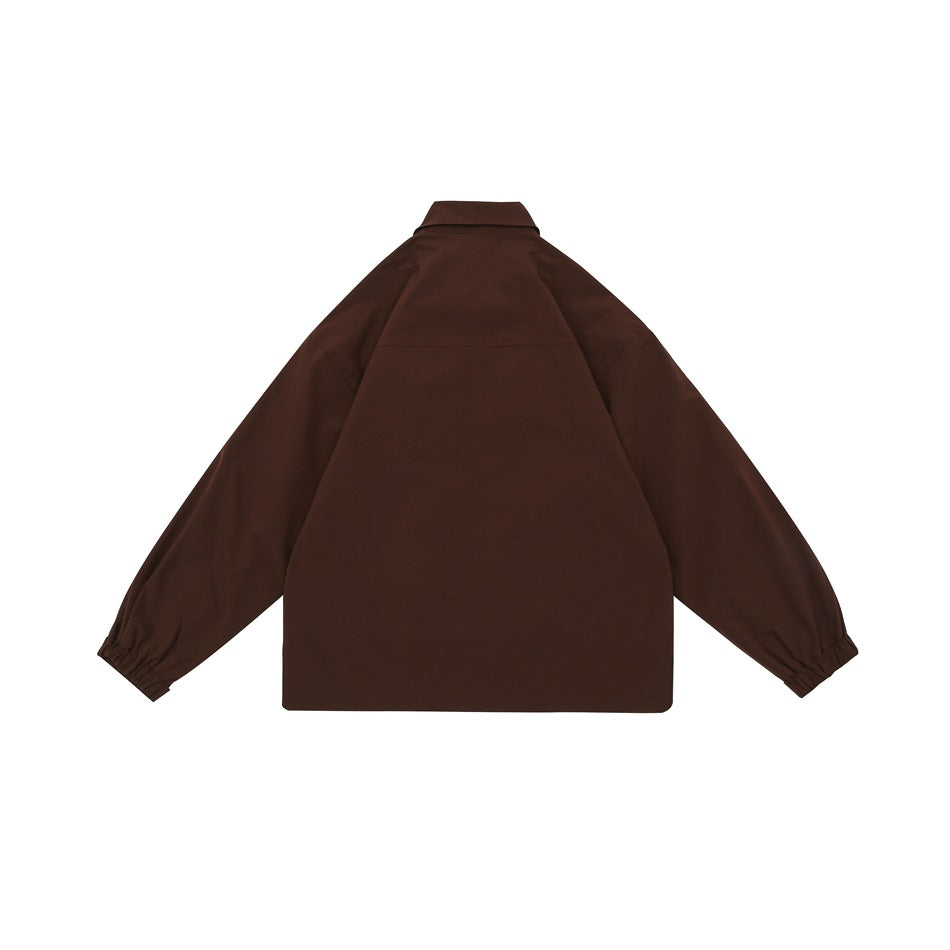 Unisex Jacket Large Pocket Loose Jacket Men and Women Spring and Autumn Coat