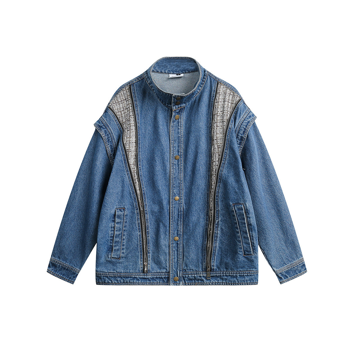 Unisex Jacket Retro Washed Denim Jacket Loose Denim Jacket