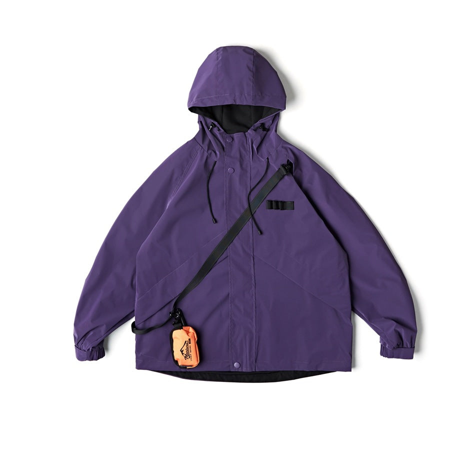 Unisex Jacket Vintage Hooded Hooded Jacket Men's Outdoor Jacket Coat