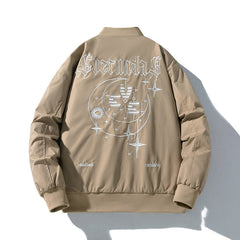 Men Vintage Jackets Baseball Suit Flight Suit Embroidered Jacket Top