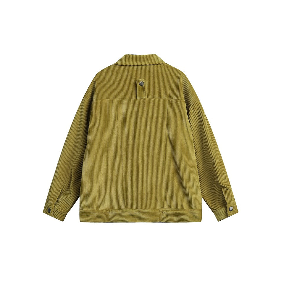 Unisex Jacket Autumn Vintage Loose Lapels Jacket Men's and Women's Tops Coat