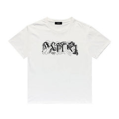 Amiri T Shirt Lettered Casual Crew Neck