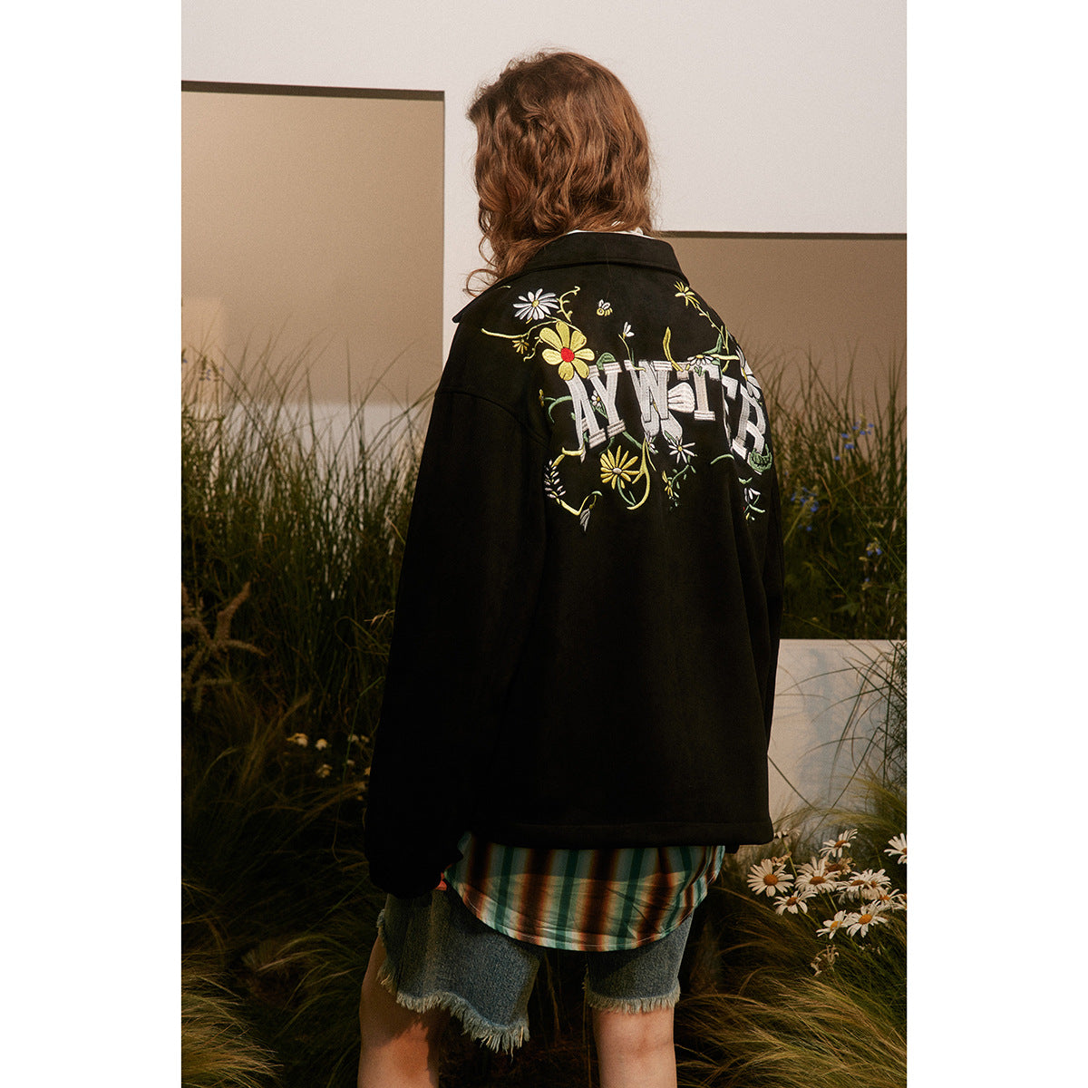 Unisex Jacket Vintage Floral Embroidered Casual Jacket