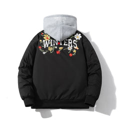 Men Vintage Jackets Thickened baseball jersey Simple embroidery Couple trendy stand-up collar jacket