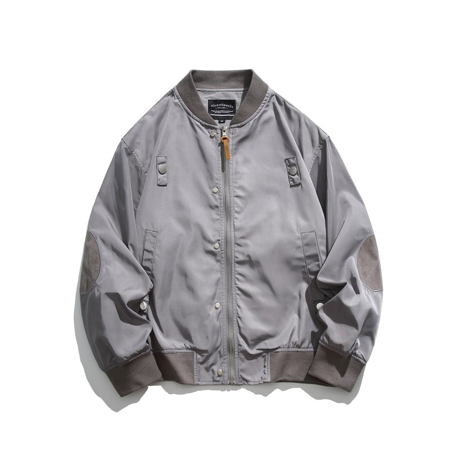 Unisex Jacket Loose Baseball Collar Jacket