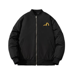 Men Vintage Jackets Trendy Baseball Jacket Flight Jacket Embroidered Cotton Jacket