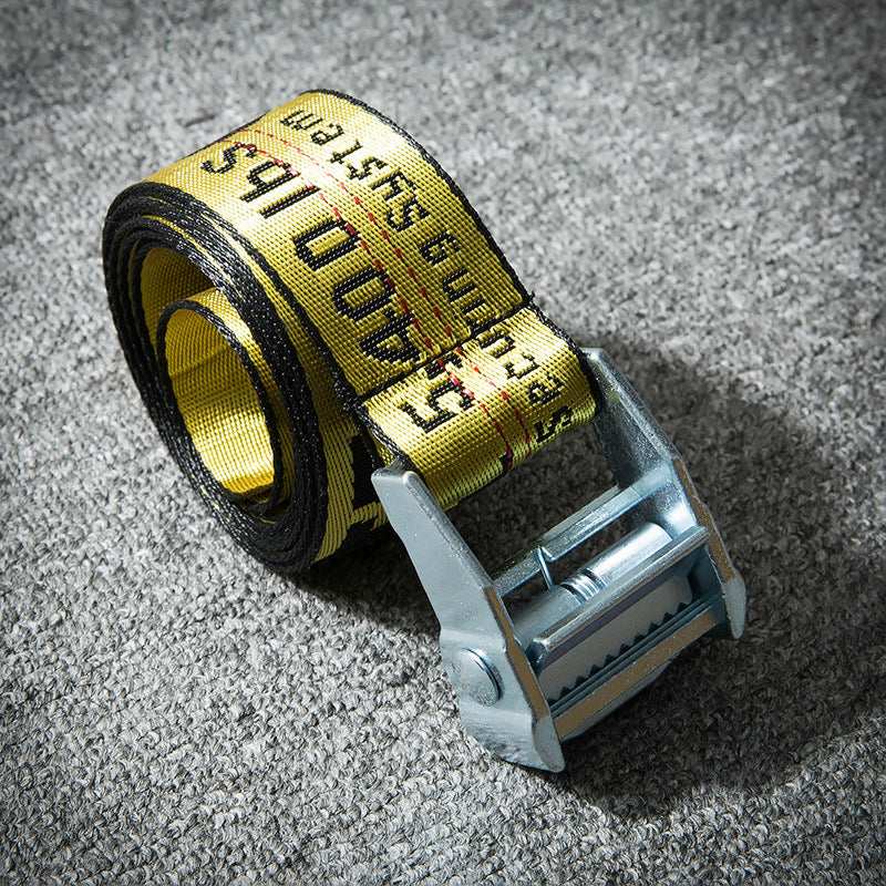 Off White Belts Canvas Belts Hip Hop Embroidery