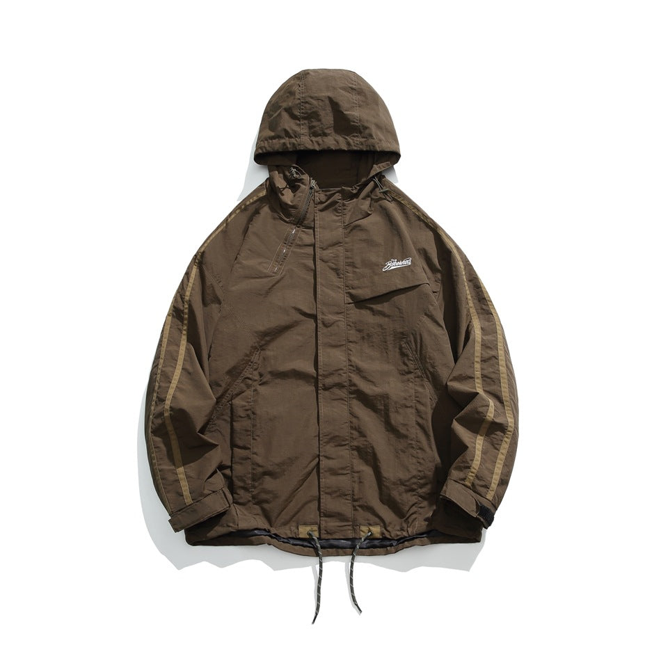 Unisex Jacket Casual Hooded Coat Men and Women Loose Jacket