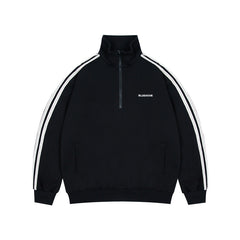Unisex Jacket Autumn Sports Stand Collar Jacket Men's and Women's Same Style Top Loose Half Zipper Jacket