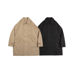 Unisex Jacket Retro Workwear Mid-Length Loose Fall Winter Coat