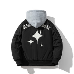 Mens Vintage Jackets vintage jacket baseball jersey cotton jacket couple hooded