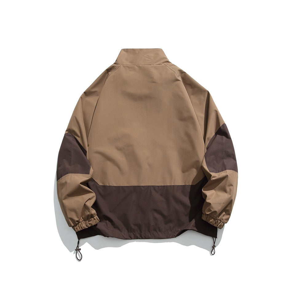 Unisex Jacket Autumn Leisure Coat Loose Lapel Jacket