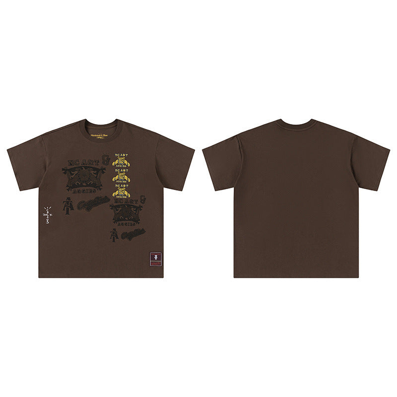 Travis Scott T-Shirt TRAVIS SCOTT Short Sleeve Summer KAWS Hip Hop T-Shirt