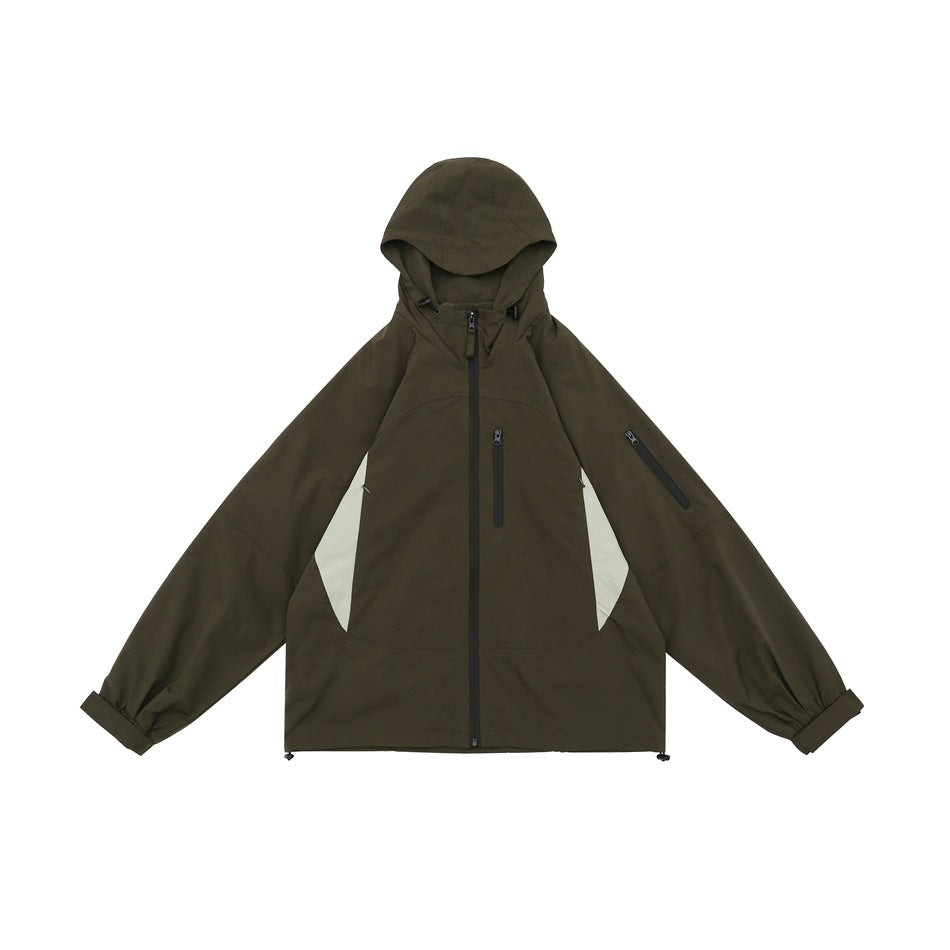 Unisex Jacket Vintage Multicolor Jacket Shell Jacket Men's Women's Hoodie Coat