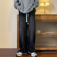 Men Jeans Vintage Second-Hand Black Color Jeans