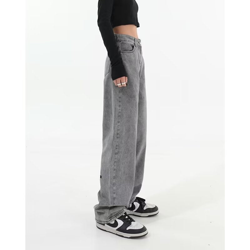 Men Jeans Vintage Jeans Spring Baggy Straight Trousers