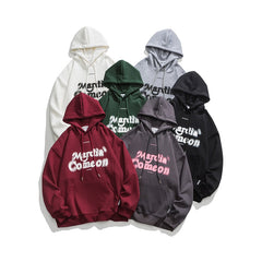Unisex Jacket Retro Hooded Sweater Loose Spring and Autumn Coat