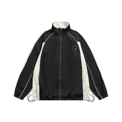 Unisex Jacket Casual Retro Sports Jacket Spring and Autumn Loose Lapel Jacket