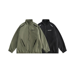 Unisex Jacket Casual Stand-up Collar Jacket Men and Women Couple Jacket
