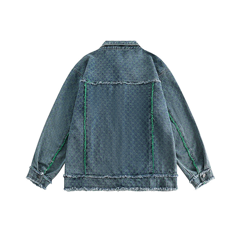 Unisex Jacket Vintage Washed Denim Jacket Loose Jacket
