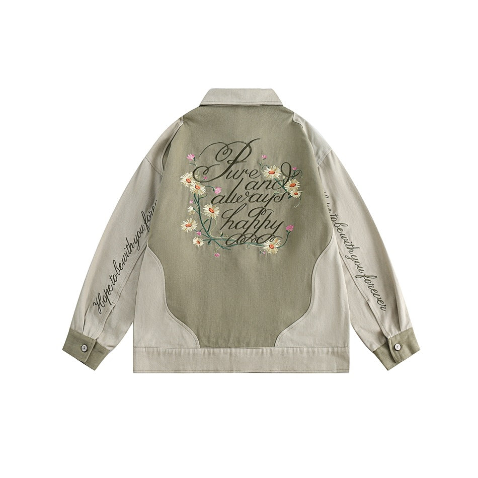 Unisex Jacket Autumn Vintage Jacket Men and Women Couple Jacket