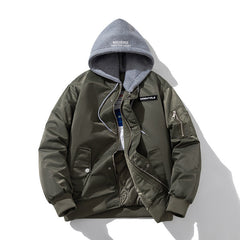 Mens Vintage Jackets vintage jacket loose trend baseball jacket padded flight suit