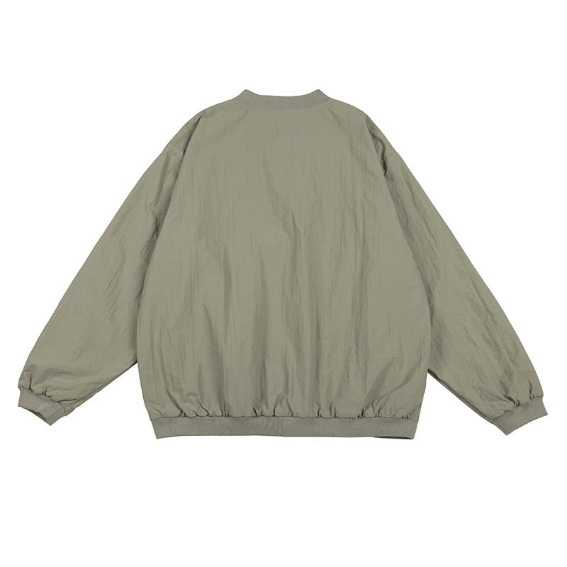 Unisex Jacket Retro Workwear Pullover Jacket Loose Men's Coat