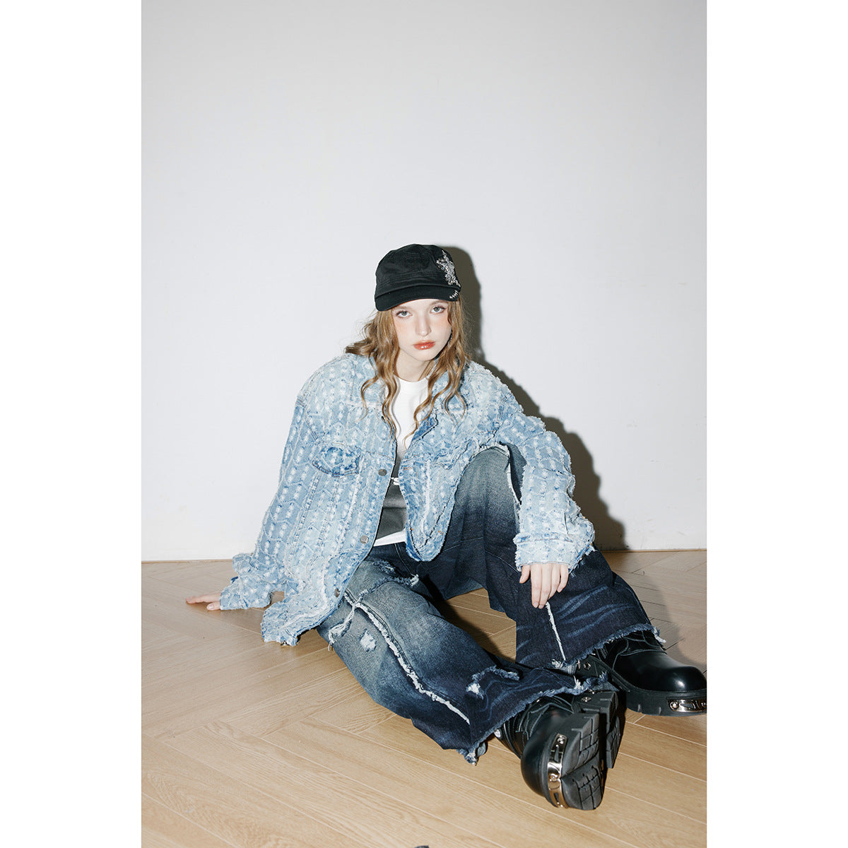 Unisex Jacket Retro Washed Denim Jacket for Men and Women Couple's Tops