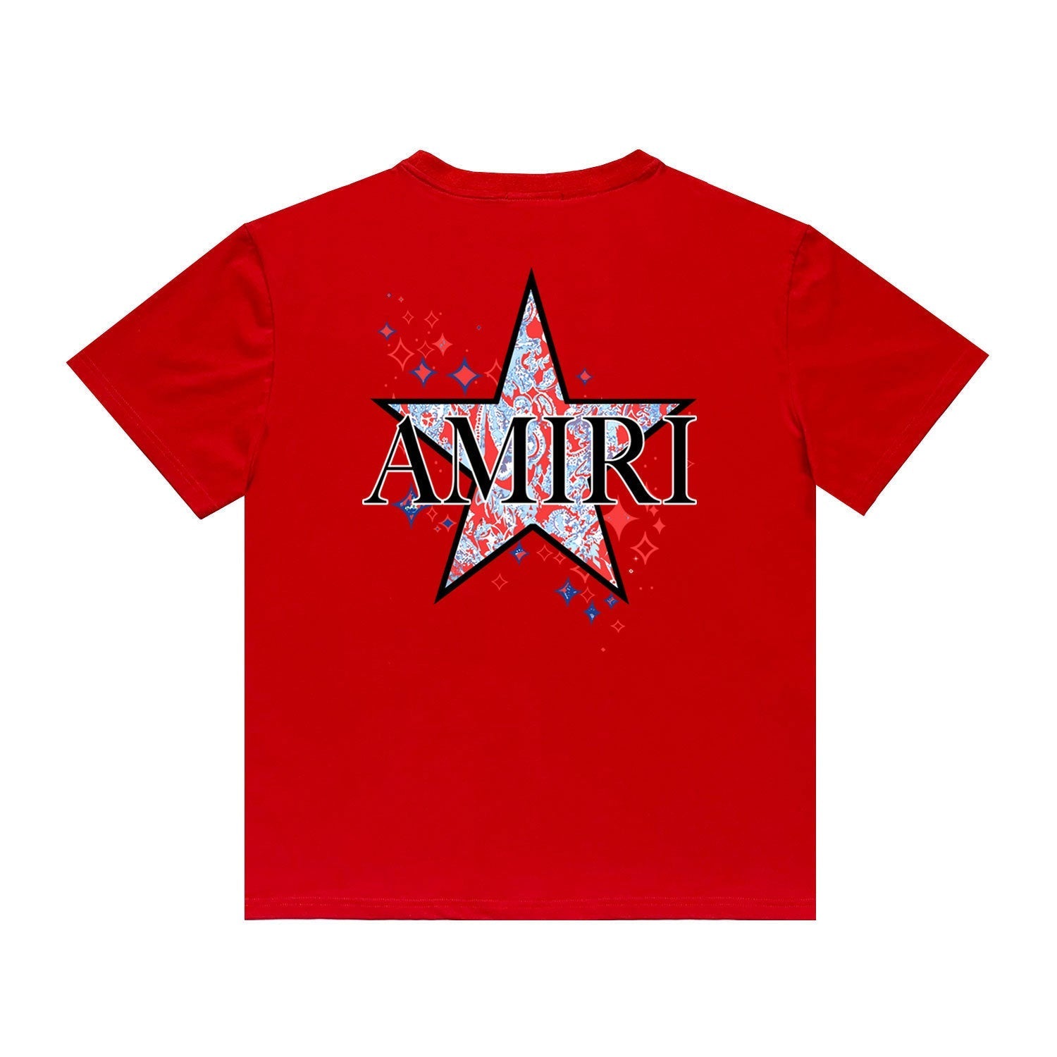Amiri T Shirt Casual Hip Hop round Neck Short Sleeve T-shirt