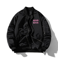 Men Vintage Jackets Baseball Suit Flight Suit Padded Jacket Loose Cotton Jacket