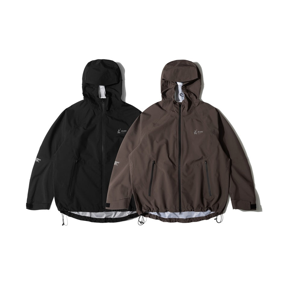 Unisex Jacket Shell Jacket Waterproof Wind-Resist Tool Wind-Resistant Hooded Jacket