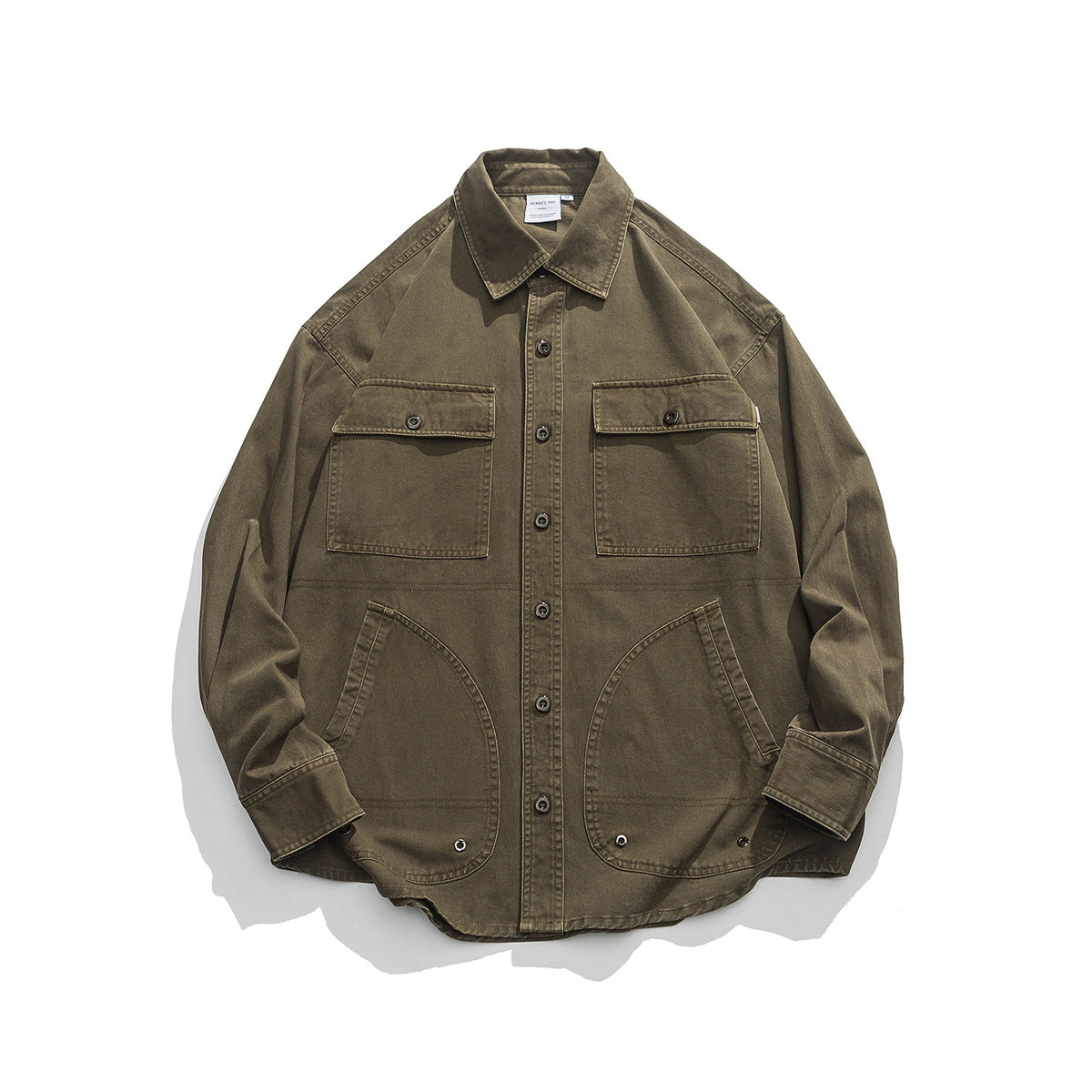 Unisex Jacket Loose Multi-Pocket Workwear Jacket