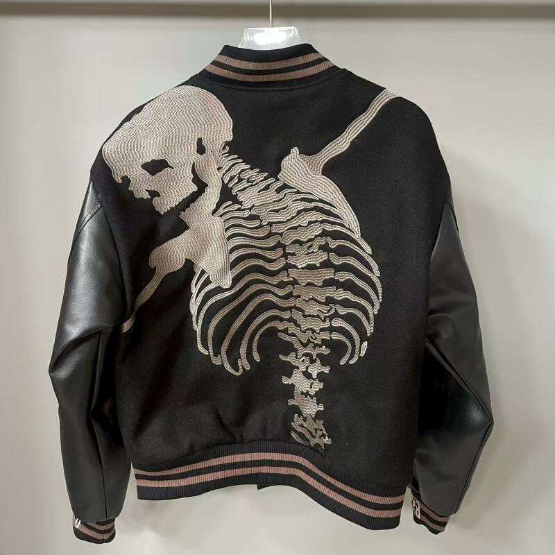 Godspeed Jacket  Baseball Jersey Jacket Embroidered Loose Stand Up Collar