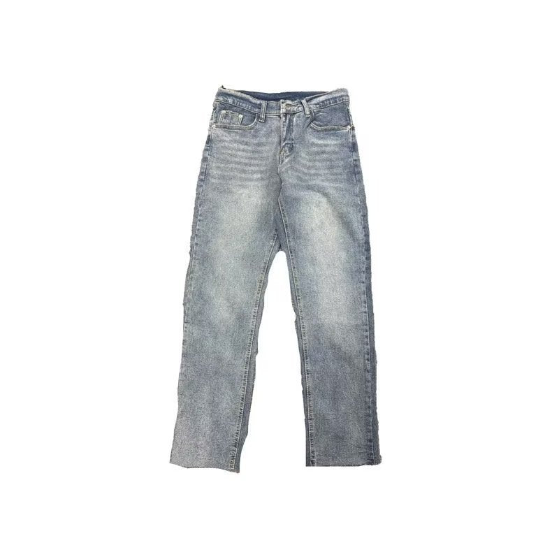 Men Jeans Summer Straight Jeans Loose Casual Pants