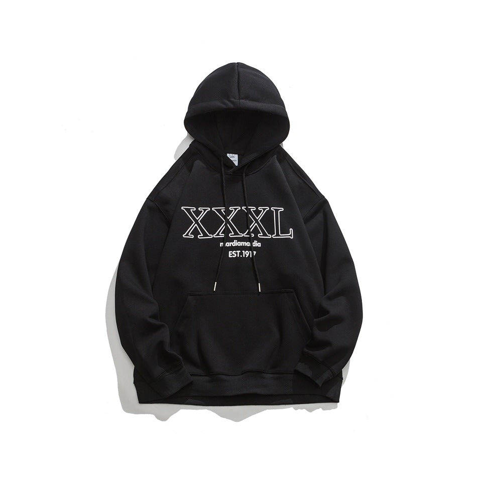 Unisex Jacket Retro Hooded Sweater Men's and Women's Same Style Hoodie Coat Loose