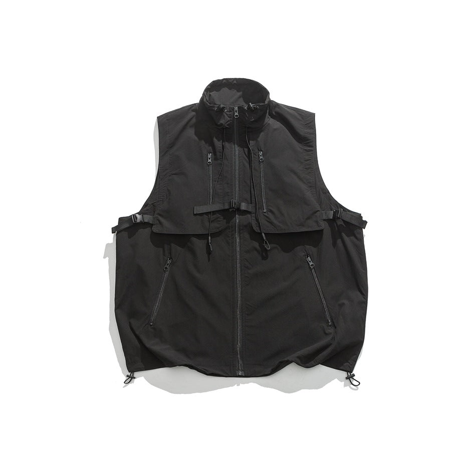 Unisex Jacket Stand Collar Vest