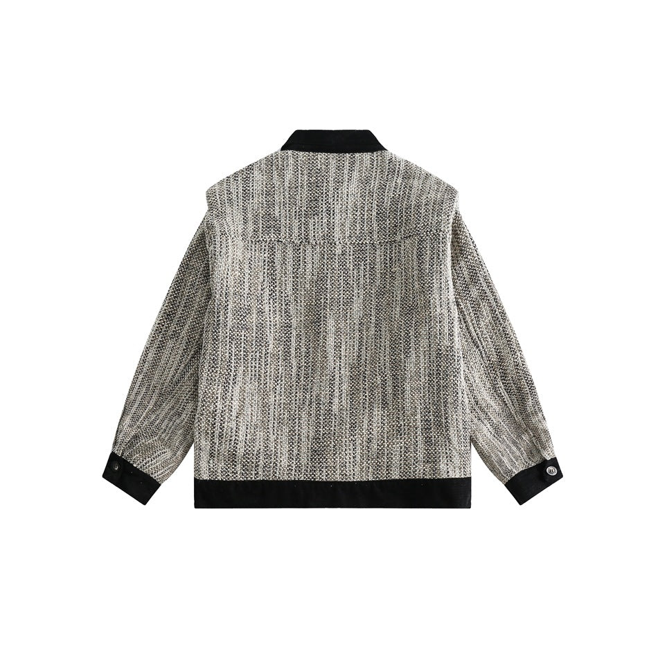 Unisex Jacket Retro Loose Lapels Couple Spring and Autumn Jacket