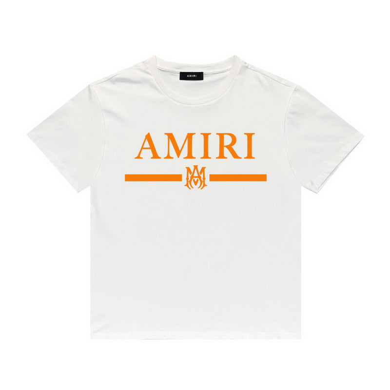 Amiri T Shirt Printed Casual Hip Hop round Neck Short Sleeve T-shirt
