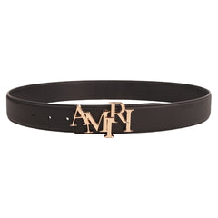 Amiri Belt Cross-border Popular Men's Belt Smooth  Neutral belt casual with jeans shipped with boxBuckle Letter Belt Youth Plaid Belt Trendy Casual Belt