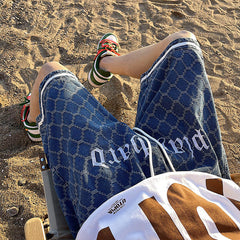 Men Jeans Denim Shorts Men's Summer Loose Shorts