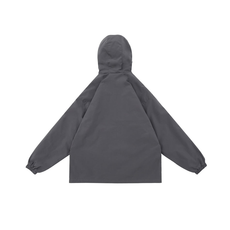 Unisex Jacket Shell Jacket Waterproof Hooded Jacket Men and Women Couple Sports Jacket
