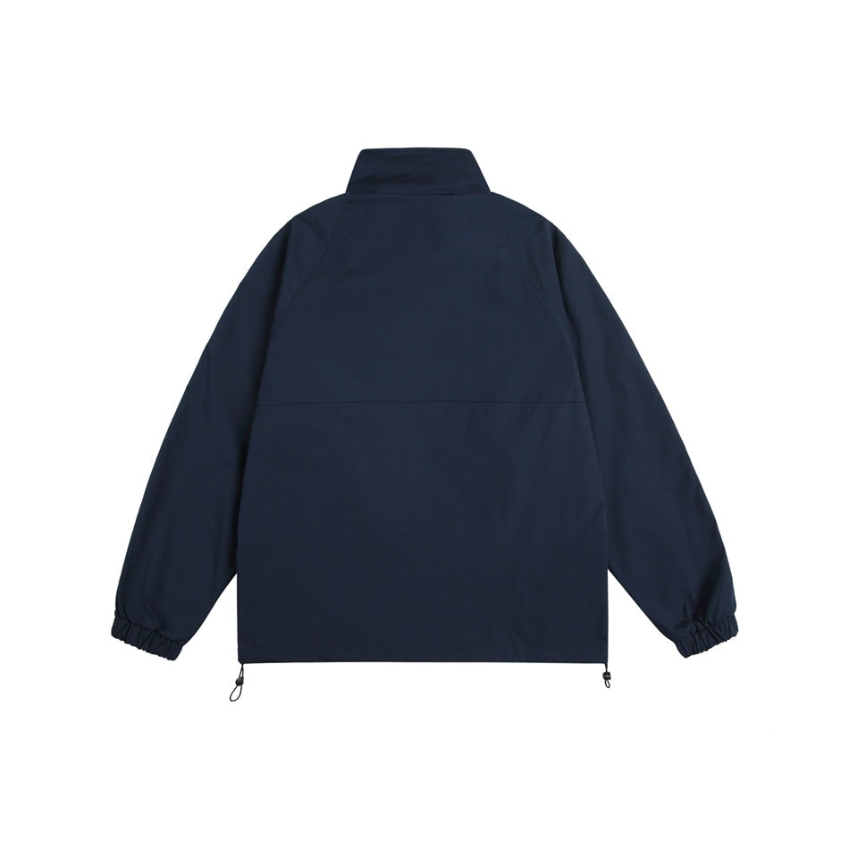 Unisex Jacket Retro Sports Casual Stand Collar Coat Men's and Women's Same Loose Autumn Jacket