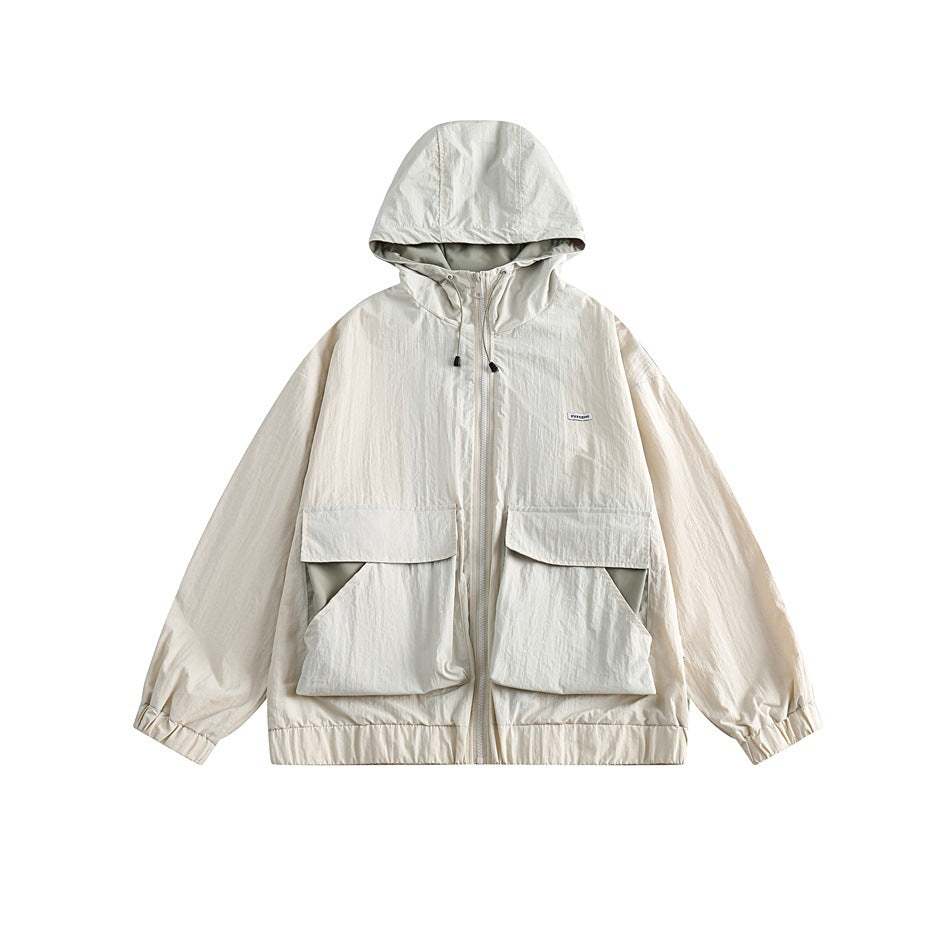 Unisex Jacket Big Pocket Jacket Hooded Jacket