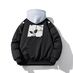 Men Vintage Jackets Embroidered Neutral Jacket Jacket Padded Baseball Jacket