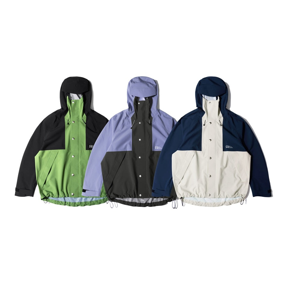 Unisex Jacket Shell Jacket Waterproof Windproof Hood Jacket Coat
