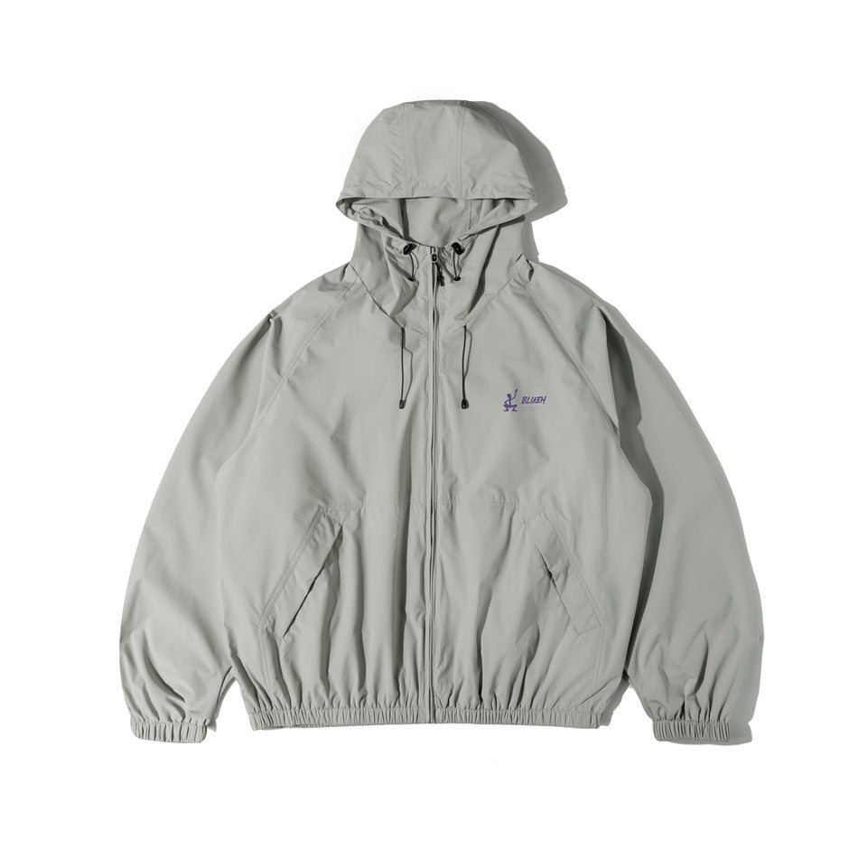 Unisex Jacket Shell Jacket Wind-Resist Tool Windproof Hooded Jacket