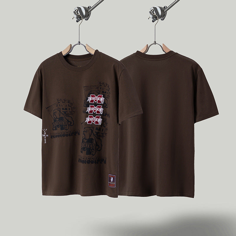 Travis Scott T-Shirt TRAVIS SCOTT Short Sleeve Summer KAWS Hip Hop T-Shirt