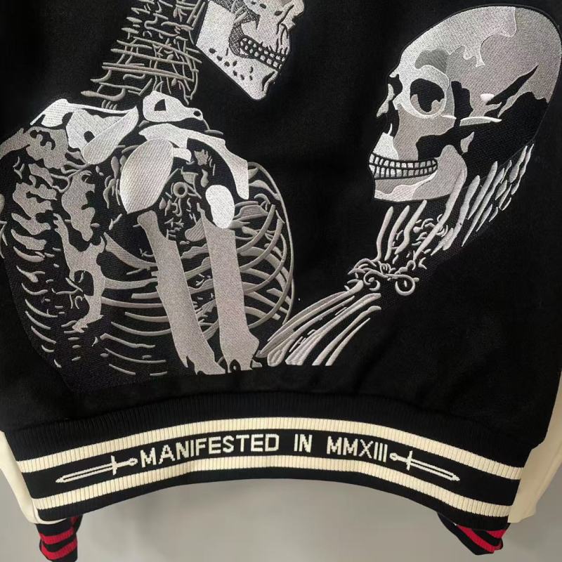 Godspeed Jacket  Baseball Jersey Jacket Embroidered Loose Stand Up Collar
