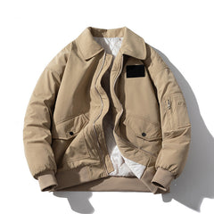 Mens Vintage Jackets Lapel cotton jacket oversize