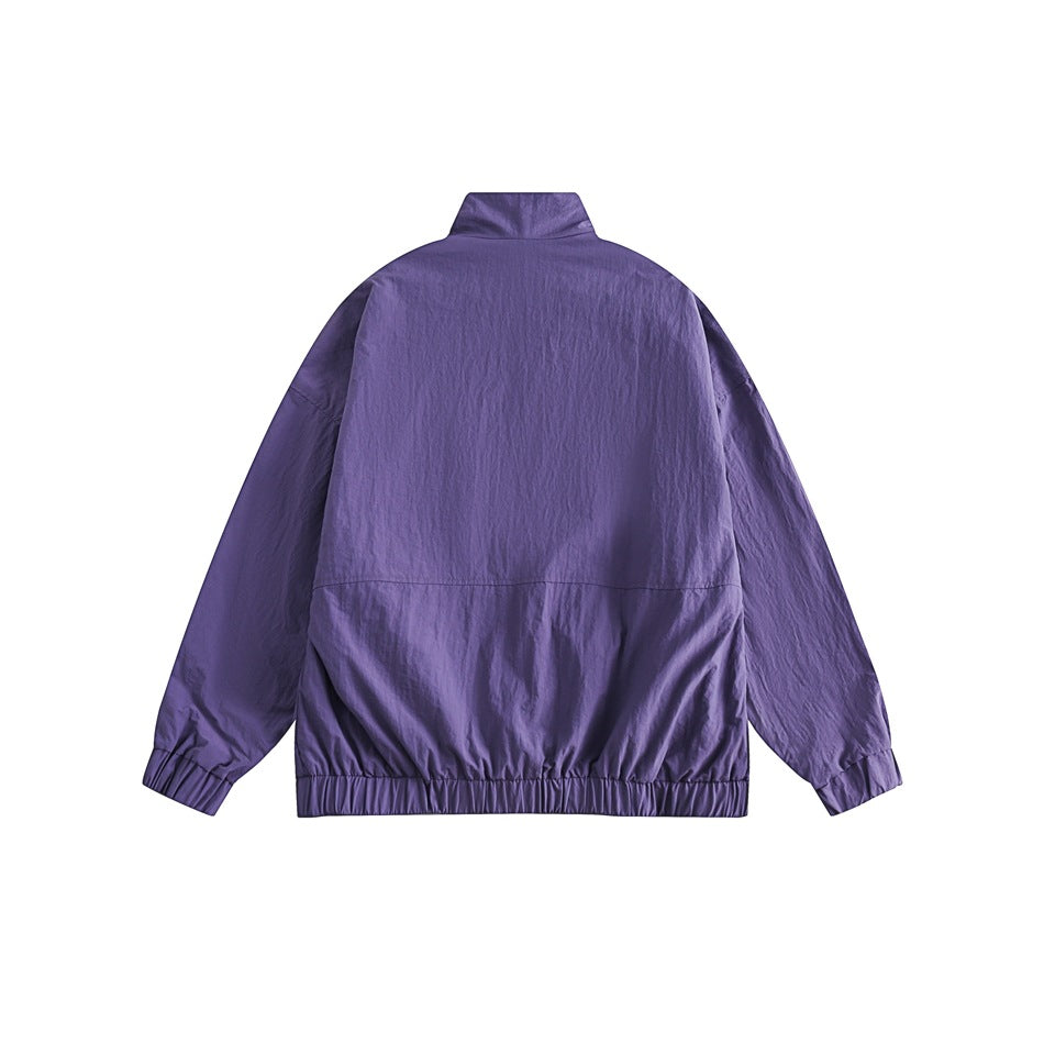 Unisex Jacket Big Pocket Jacket Stand Collar Coat